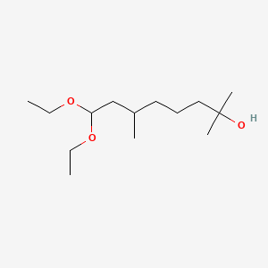 molecular formula C14H30O3 B1599309 8,8-Diethoxy-2,6-dimethyloctan-2-ol CAS No. 7779-94-4