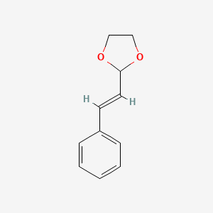 molecular formula C11H12O2 B1599316 Cinnamaldehyde ethylene glycol acetal CAS No. 5660-60-6