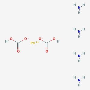 B159932 Palladium(2+), tetraammine-, (SP-4-1)-, carbonate (1:2) CAS No. 134620-00-1