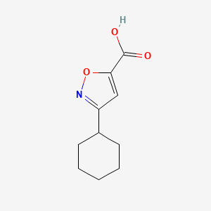 molecular formula C10H13NO3 B1599329 3-Cyclohexylisoxazole-5-carboxylic acid CAS No. 876716-46-0