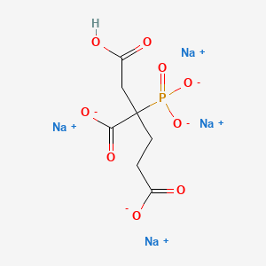 molecular formula C7H7Na4O9P B1599343 Tetrasodium hydrogen 2-phosphonatobutane-1,2,4-tricarboxylate CAS No. 66669-53-2