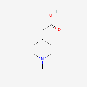 molecular formula C8H13NO2 B1599344 2-(1-Methylpiperidin-4-ylidene)acetic acid CAS No. 759457-29-9
