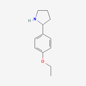 molecular formula C12H17NO B1599349 2-(4-Ethoxyphenyl)pyrrolidine CAS No. 383127-28-4