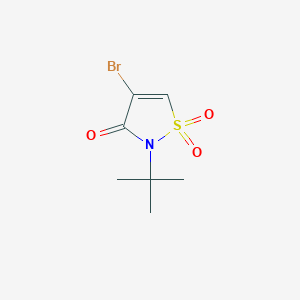 molecular formula C7H10BrNO3S B159935 4-溴-2-(叔丁基)异噻唑-3(2H)-酮-1,1-二氧化物 CAS No. 126623-65-2