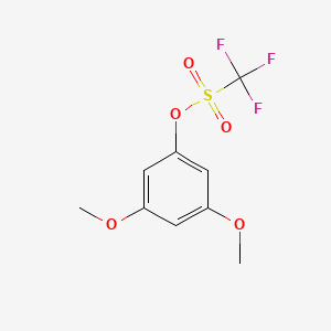 molecular formula C9H9F3O5S B1599350 3,5-Dimethoxyphenyl trifluoromethanesulfonate CAS No. 60319-09-7