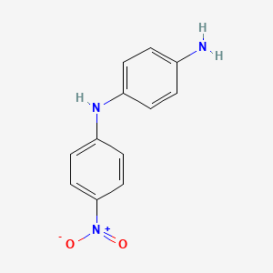 molecular formula C12H11N3O2 B1599360 1,4-Benzenediamine, N-(4-nitrophenyl)- CAS No. 6149-34-4
