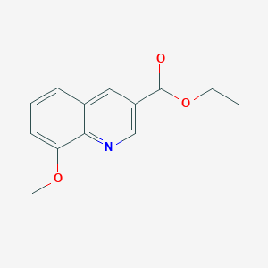 molecular formula C13H13NO3 B1599363 Ethyl 8-methoxyquinoline-3-carboxylate CAS No. 71083-22-2