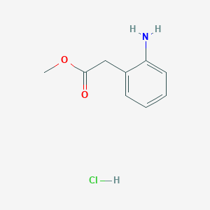 molecular formula C9H12ClNO2 B1599374 Methyl 2-(2-aminophenyl)acetate hydrochloride CAS No. 49851-36-7