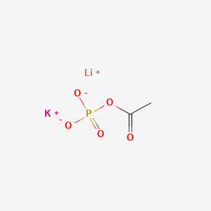 molecular formula C2H3KLiO5P B1599378 Lithium potassium acetyl phosphate CAS No. 94249-01-1