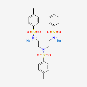 molecular formula C25H29N3Na2O6S3 B1599379 N,N',N''-Tritosyldiethylenetriamine disodium salt CAS No. 52601-80-6