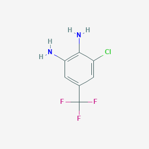 molecular formula C7H6ClF3N2 B159938 3-氯-5-(三氟甲基)苯-1,2-二胺 CAS No. 132915-80-1