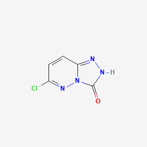 molecular formula C5H3ClN4O B1599382 6-chloro[1,2,4]triazolo[4,3-b]pyridazin-3(2H)-one CAS No. 33050-32-7