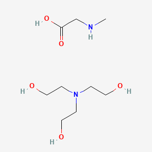 molecular formula C9H22N2O5 B1599395 Glycine, N-methyl-, N-coco acyl derivs., compds. with triethanolamine CAS No. 68411-96-1