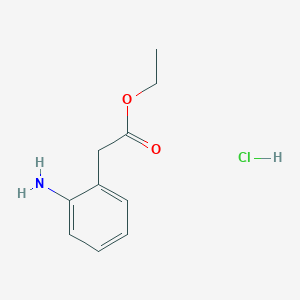 molecular formula C10H14ClNO2 B1599421 Ethyl 2-(2-aminophenyl)acetate hydrochloride CAS No. 61-88-1