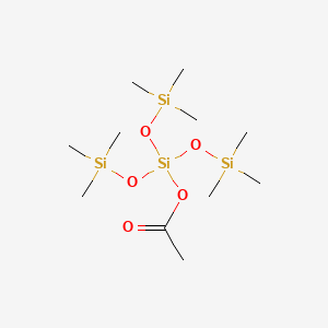 3-Trisiloxanol, 1,1,1,5,5,5-hexamethyl-3-((trimethylsilyl)oxy)-, acetate