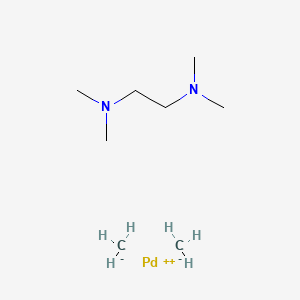 molecular formula C8H22N2Pd B1599429 Dimethyl(N,N,N',N'-tetramethylethylenediamine)palladium(II) CAS No. 113822-11-0