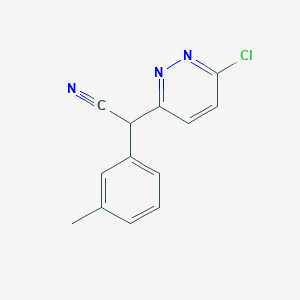 molecular formula C13H10ClN3 B1599432 2-(6-Chloropyridazin-3-yl)-2-(m-tolyl)acetonitrile CAS No. 339008-33-2
