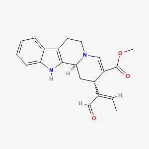 molecular formula C21H22N2O3 B1599435 Isovallesiachotamine CAS No. 34384-71-9