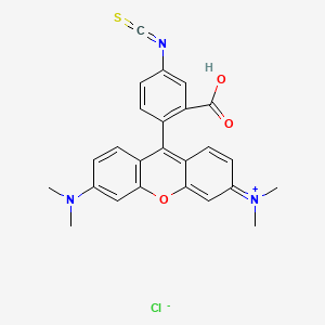 molecular formula C25H22ClN3O3S B1599442 Rhodamine B, tetramethyl-, isothiocyanate CAS No. 6749-36-6