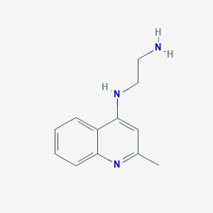 molecular formula C12H15N3 B1599443 4-(2-Aminoethyl)amino-2-methylquinoline CAS No. 81528-71-4