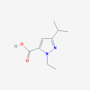 molecular formula C9H14N2O2 B1599444 1-ethyl-3-isopropyl-1H-pyrazole-5-carboxylic acid CAS No. 956397-13-0