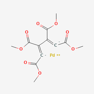 molecular formula C12H12O8Pd B1599446 palladium(2+) (1Z,3Z)-1,2,3,4-tetrakis(methoxycarbonyl)buta-1,3-diene-1,4-diide CAS No. 35279-80-2