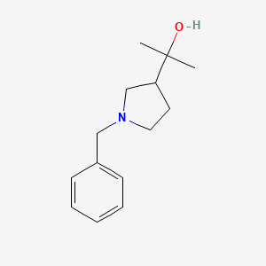 molecular formula C14H21NO B1599449 2-(1-Benzylpyrrolidin-3-yl)propan-2-ol CAS No. 351370-67-7