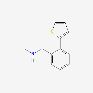 molecular formula C12H13NS B1599457 N-Methyl-N-(2-thien-2-ylbenzyl)amine CAS No. 852180-66-6