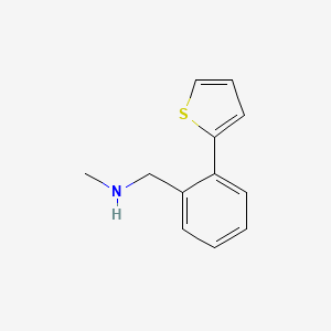 N-methyl-1-(2-thiophen-2-ylphenyl)methanamine