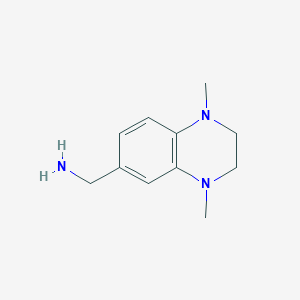 (1,4-Dimethyl-1,2,3,4-tetrahydroquinoxalin-6-yl)methylamine