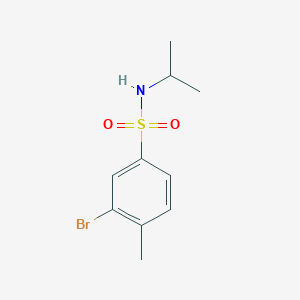 molecular formula C10H14BrNO2S B1599465 N-Isopropyl 3-bromo-4-methylbenzenesulfonamide CAS No. 850429-66-2