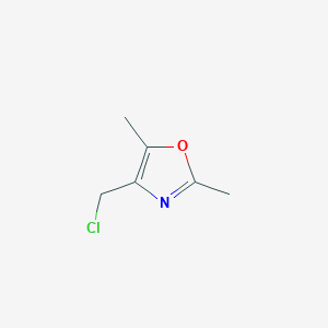 molecular formula C6H8ClNO B1599466 4-(Chloromethyl)-2,5-dimethyl-1,3-oxazole CAS No. 777823-76-4