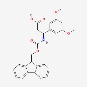(3S)-3-(3,5-dimethoxyphenyl)-3-(9H-fluoren-9-ylmethoxycarbonylamino)propanoic Acid