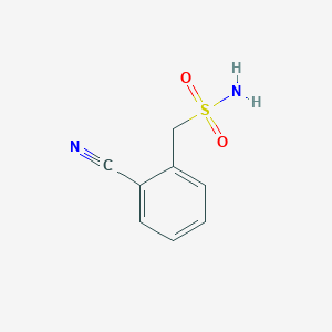 molecular formula C8H8N2O2S B1599479 1-(2-Cyanophenyl)methanesulfonamide CAS No. 27350-13-6