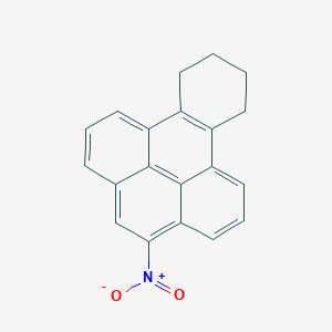 molecular formula C20H15NO2 B159948 Benzo(e)pyrene, 9,10,11,12-tetrahydro-4-nitro- CAS No. 134998-79-1