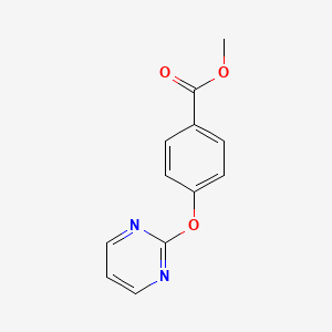 molecular formula C12H10N2O3 B1599482 Methyl 4-(pyrimidin-2-yloxy)benzoate CAS No. 1090587-89-5