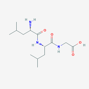 molecular formula C14H27N3O4 B1599488 H-Leu-leu-gly-OH CAS No. 4464-36-2