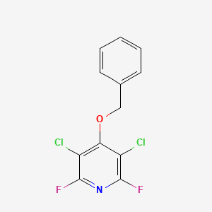 molecular formula C12H7Cl2F2NO B1599490 3,5-Dichloro-2,6-difluoro-4-benzyloxypyridine CAS No. 41662-64-0