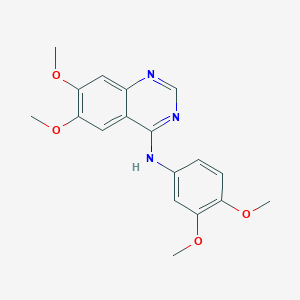molecular formula C18H19N3O4 B1599494 N-(3,4-dimethoxyphenyl)-6,7-dimethoxyquinazolin-4-amine CAS No. 202475-65-8