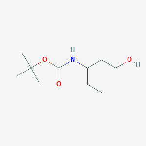 molecular formula C10H21NO3 B159950 tert-Butyl (1-hydroxypentan-3-yl)carbamate CAS No. 135065-68-8