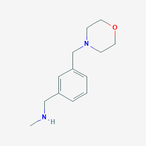 N-methyl-1-[3-(morpholin-4-ylmethyl)phenyl]methanamine