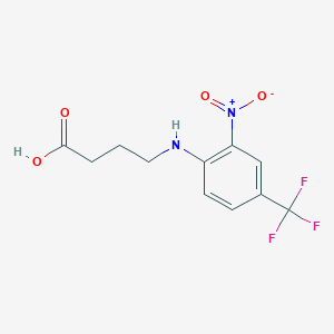 4-[2-Nitro-4-(trifluoromethyl)anilino]butanoic acid