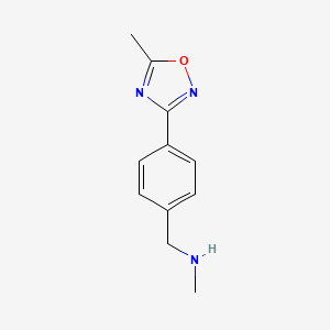 N-Methyl-N-[4-(5-methyl-1,2,4-oxadiazol-3-yl)benzyl]amine