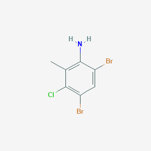 4,6-Dibromo-3-chloro-2-methylaniline