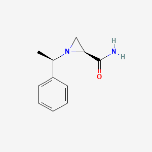(2S)-1-[(1R)-1-Phenylethyl]aziridine-2-carboxamide