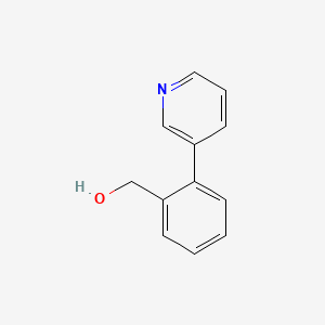 molecular formula C12H11NO B1599545 (2-pyridin-3-ylphenyl)methanol CAS No. 857284-03-8