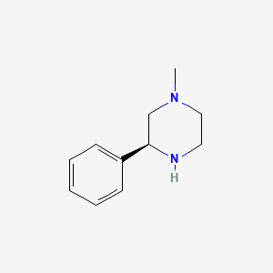 molecular formula C11H16N2 B1599565 (S)-1-methyl-3-phenylpiperazine CAS No. 931115-08-1