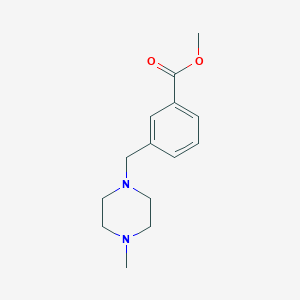 molecular formula C14H20N2O2 B1599569 3-[(4-甲基哌嗪-1-基)甲基]苯甲酸甲酯 CAS No. 658689-29-3
