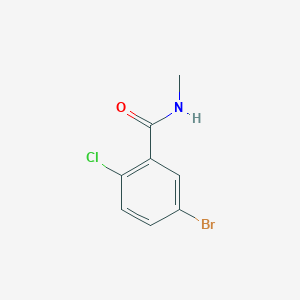 molecular formula C8H7BrClNO B1599571 5-bromo-2-chloro-N-methylbenzamide CAS No. 435273-54-4