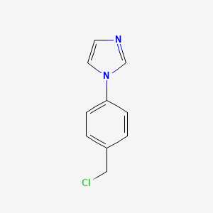 molecular formula C10H9ClN2 B1599578 1-(4-(Chloromethyl)phenyl)-1H-imidazole CAS No. 789445-30-3